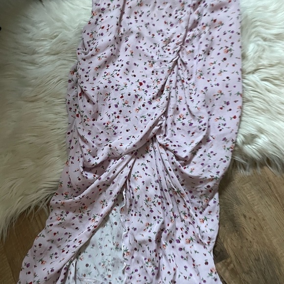 NICHOLAS Floral Drape Front Dress - Picture 3 of 5